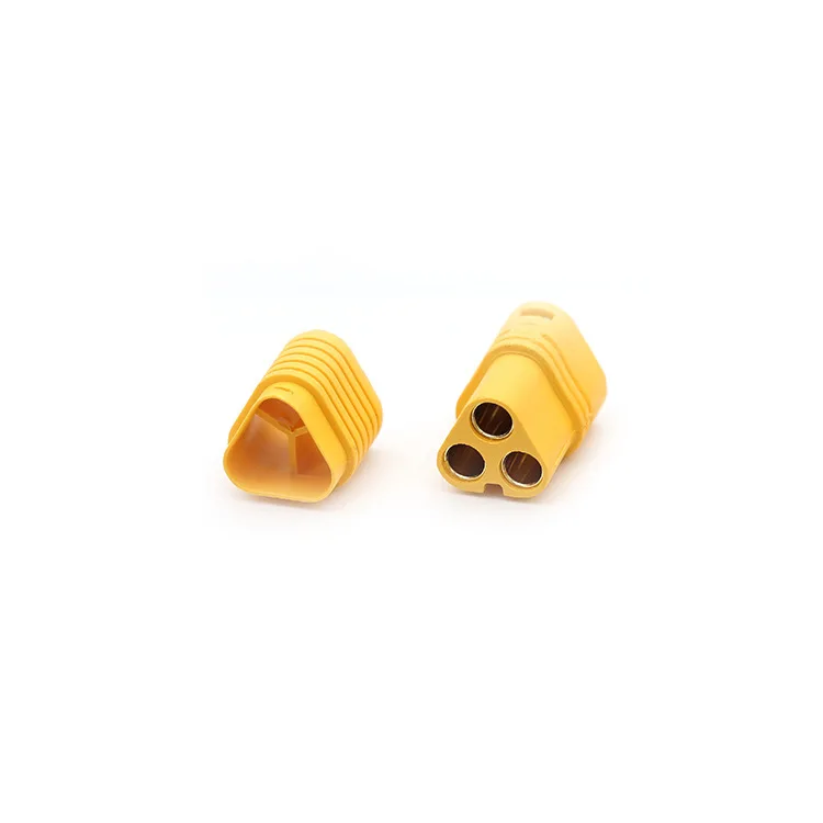 10Pcs amass amass MT60 three-hole plug gold-plated aircraft model adapter male and female fixed-wing car model ship model