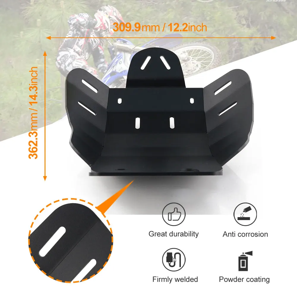 Fit For Yamaha WR450F 2007-2011 Motorcycle Black Skid Plate Engine Mud Chassis Protection Guard Cover Accessories WR 450 F