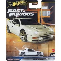 Ford RS200 Original Hot Wheels Premium Car, modelo de Metal fundido a presión, Coleccionista, regalo de cumpleaños, Fast & Furious, 1/64