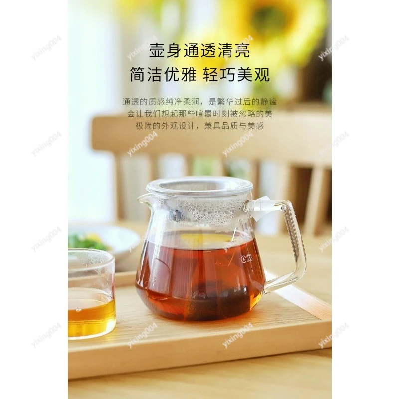 Glass Coffee Sharing Pot 360/600ml for Home Cafe Use