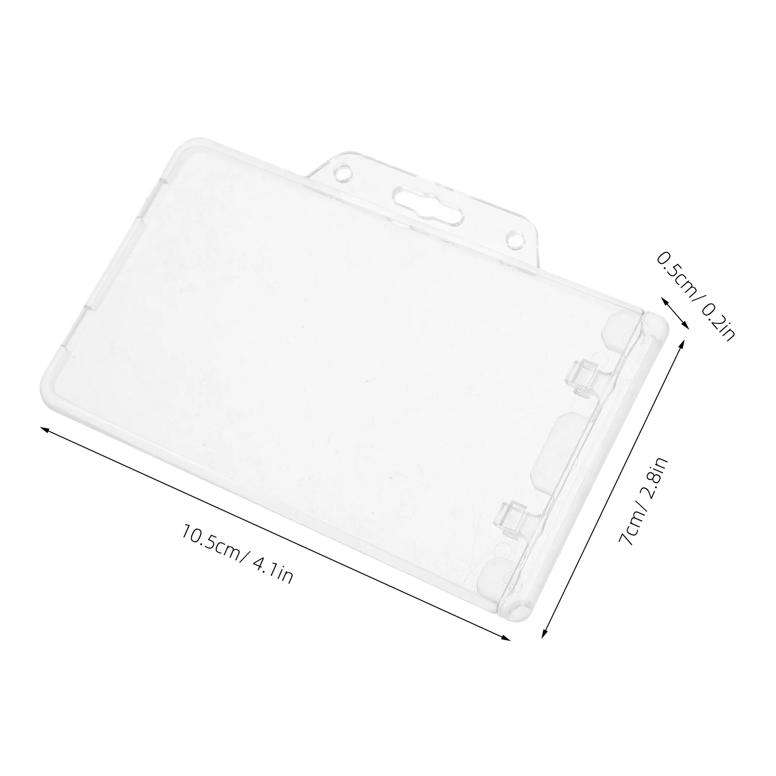 5 Pcs ID Card Holder Transparent Cards Covers Documents Anti-scratch Badge Holders Sleeve Work