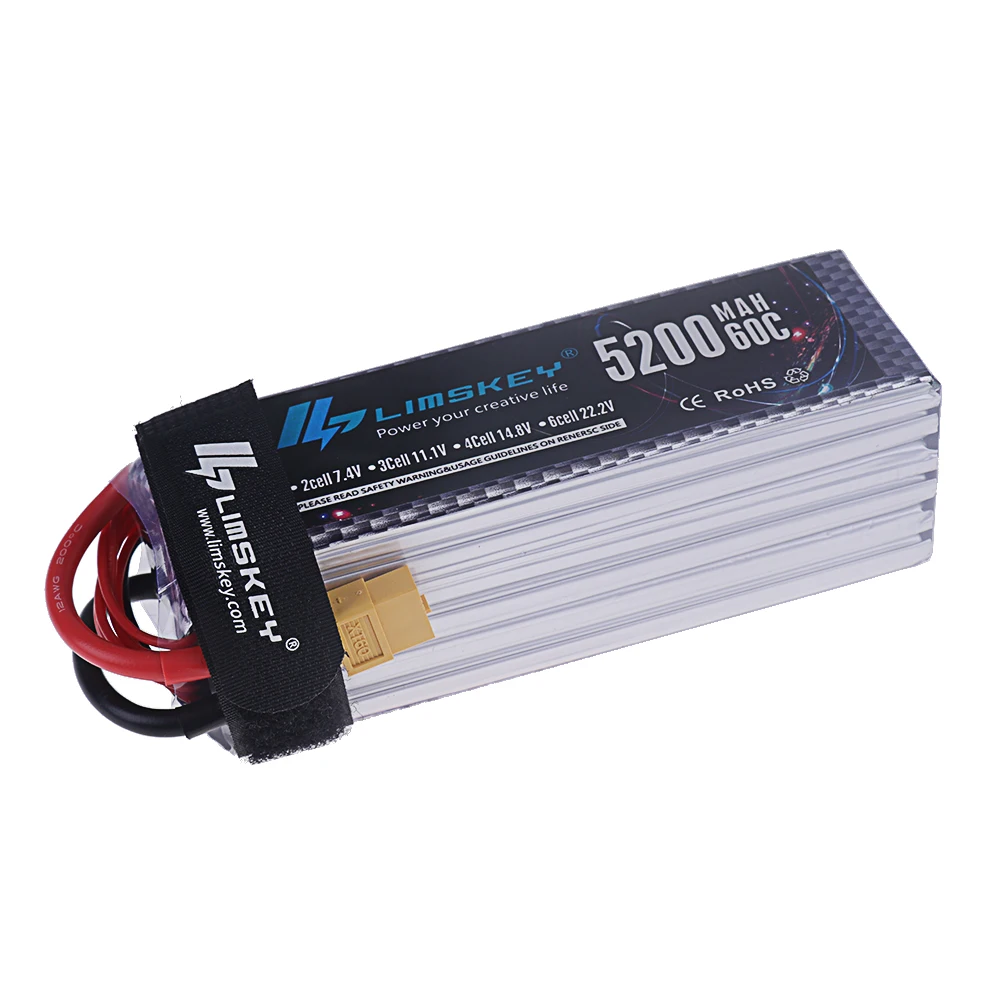 6S 5200mAh แบตเตอรี่ Lipo 22.2V 60C พร้อม XT60/T Plug สําหรับไฟฟ้าของเล่นถัง RC รถรถบรรทุกรถไฟ Buggy เรือ Drone รุ่น RC อะไหล่