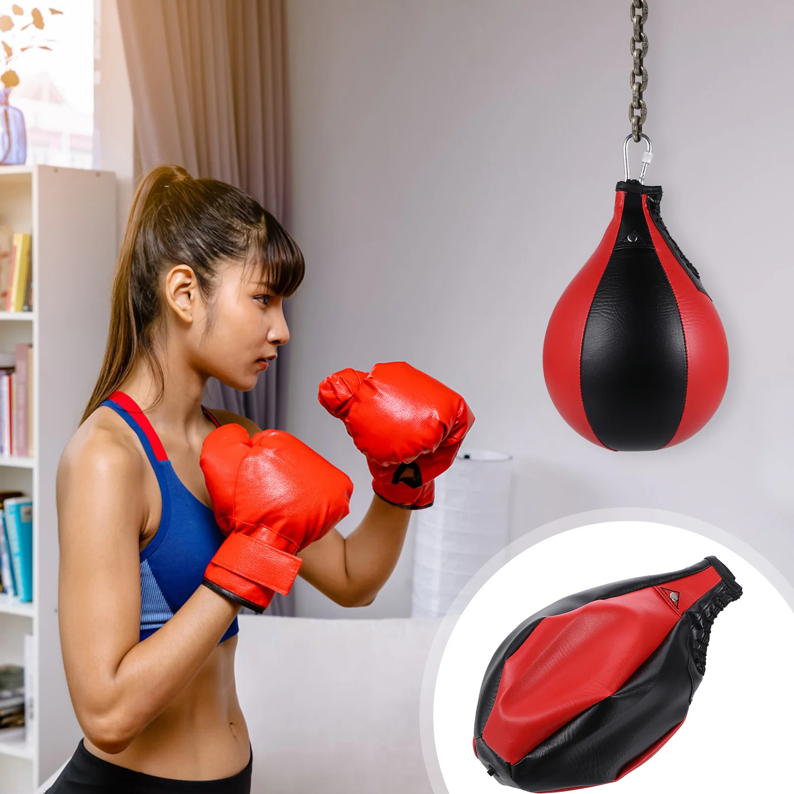 

1pc Professional Boxing Ball Hanging Decompression Ball Speeds Training Ball Stress Reliever Ball Boxing Bag