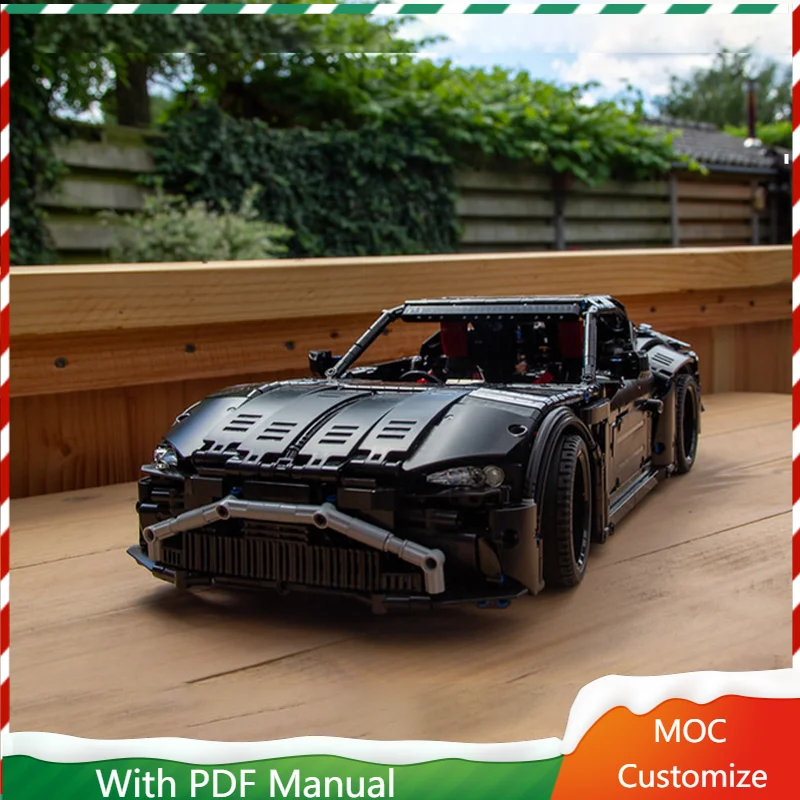 

3053 PCS Hot Selling Black Sports Car Model Modular Building Blocks Kids Assembly Display Toys Festival Surprise Birthday Gift