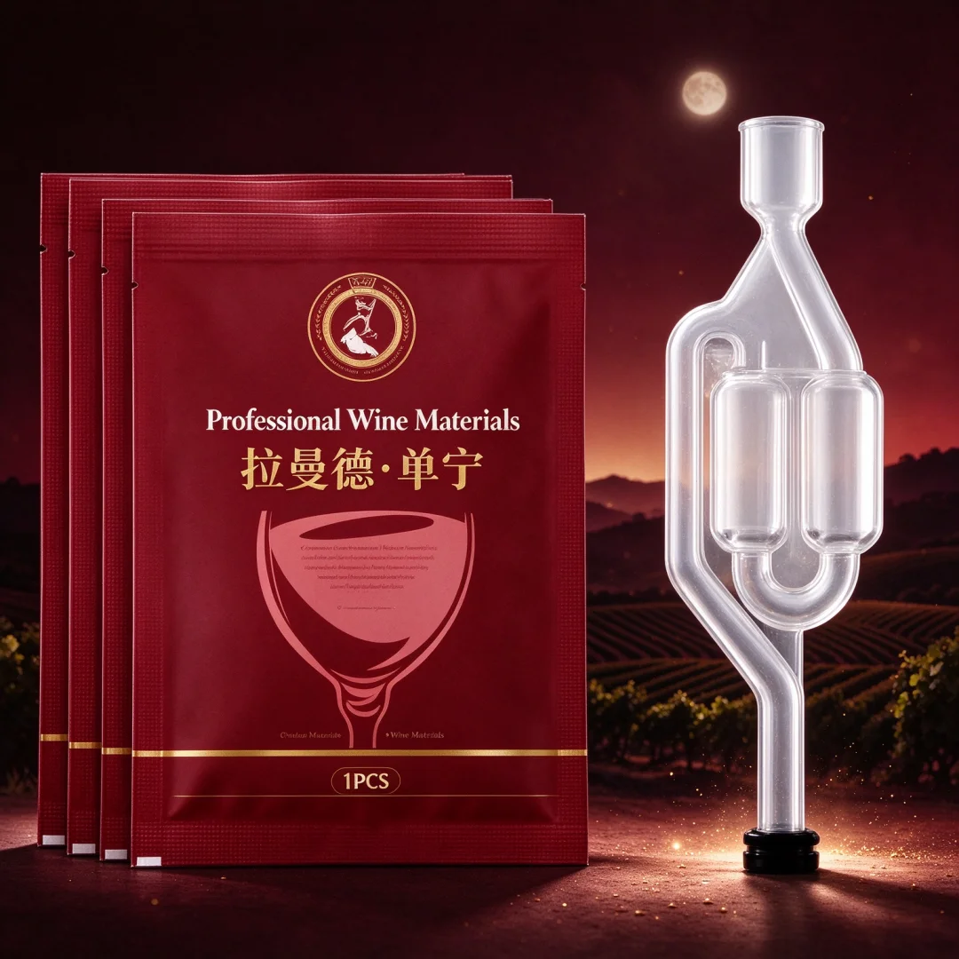 Tannin with 1pcs Air lock as Gift for Wine Brewing Alcohol Making at Home Fermentation Airlock Seals Beer Fermenter Bucket