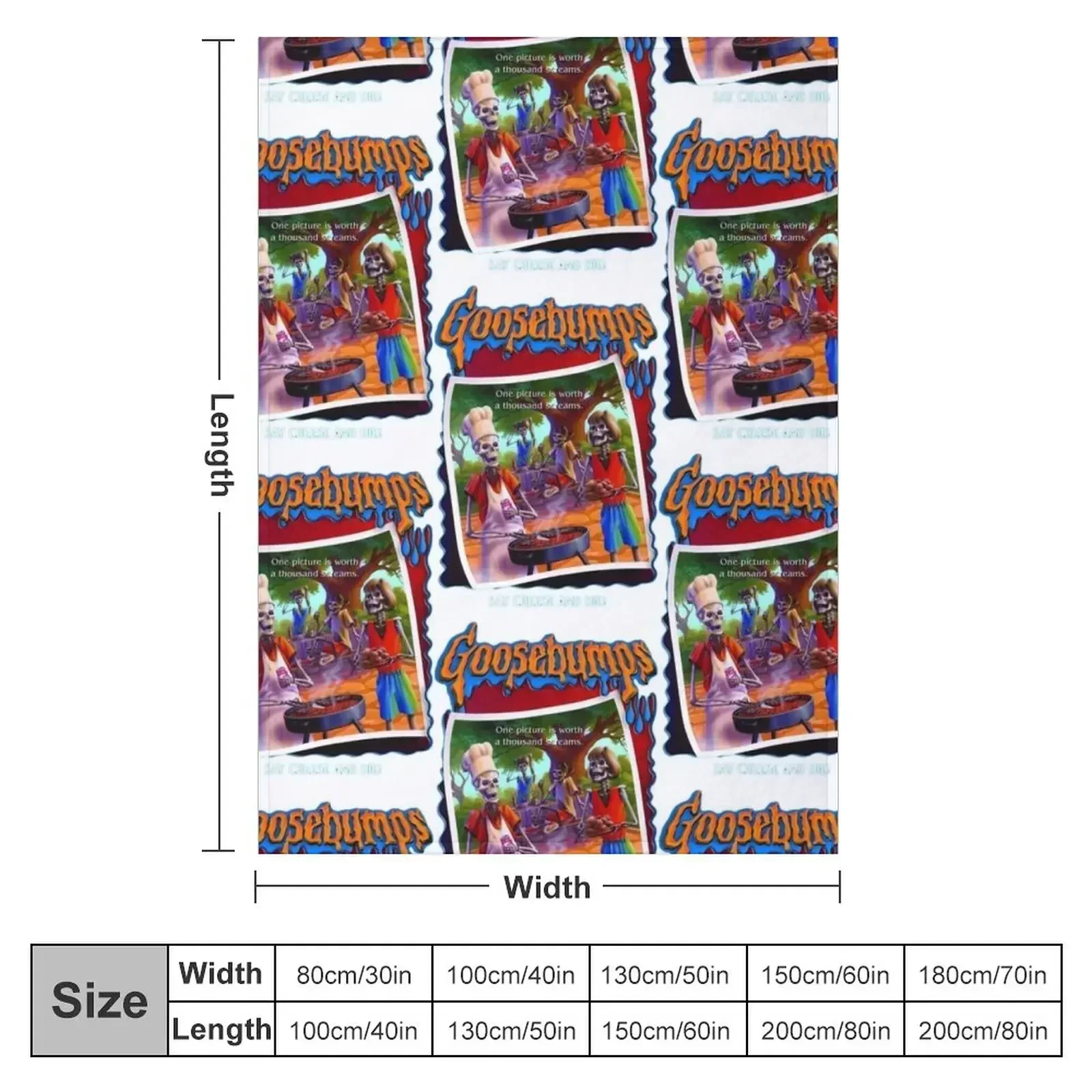 Goosebumps Say Cheese Throw Blanket Extra Large Throw Baby Giant Sofa Sofas Blankets