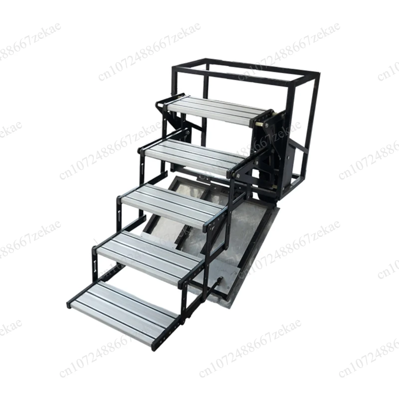 

Aluminum Alloy Five Folding Manual Step For Travel Vehicles