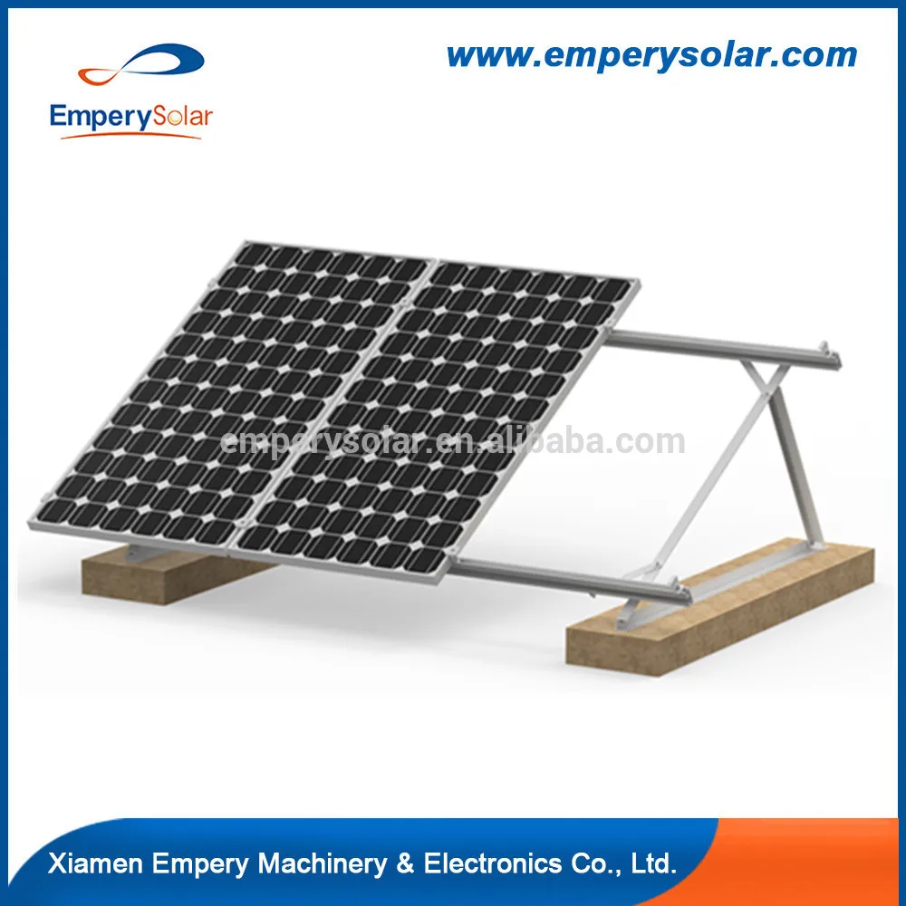 Solar Roof Mounting Aluminum Alloy Framed Anodized Flat Roof Grid Home System High-Efficiency Solar Panel