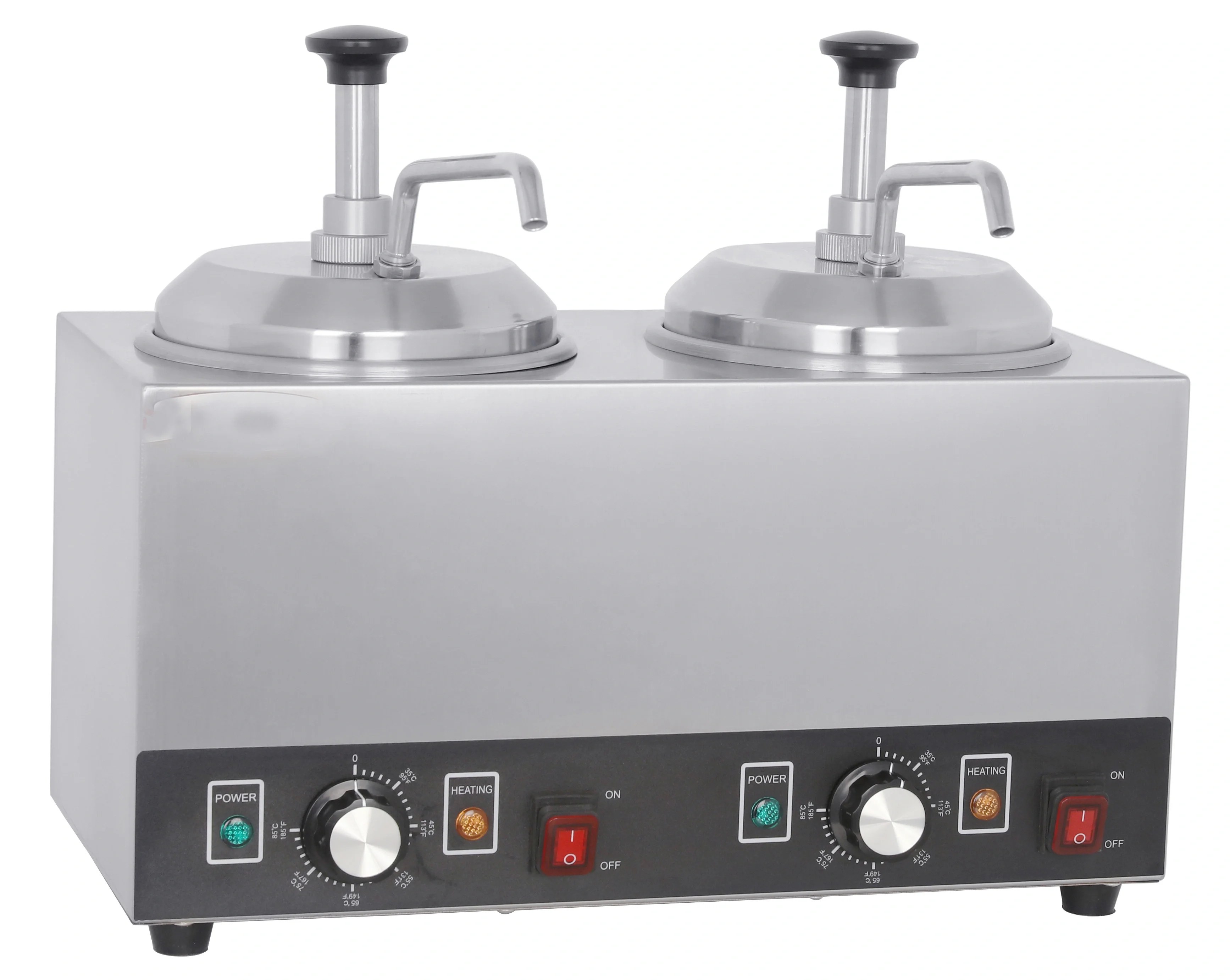 Cheese Dispenser With Pump 2.3 QT Capacity Chocolate Dispenser Warmer Head Sauce Warmer With Optional Nozzle Heater