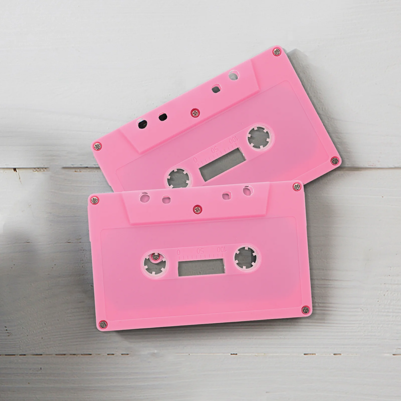 

2Pcs Retro Colorful Cassette Tape Decor Blank Audio Cassettes DIY Music Party Decorations Retro Home Decor