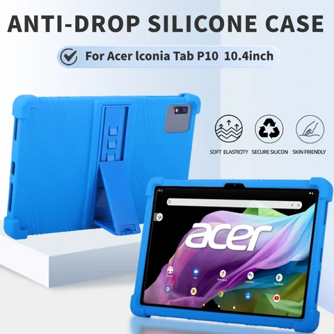 For Acer Iconia Tab P10 2023 Case 10.4" Tablet Coat Shockproof Cover Tablet Case Soft Silicon Stand Protective Shell