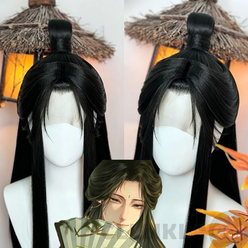 

Stylized The Scum Villain’s Self shen qingqiu Cosplay Unisex Luo Binghe Women Anime Halloween Customized Wig Chinese Fan Wig+cap