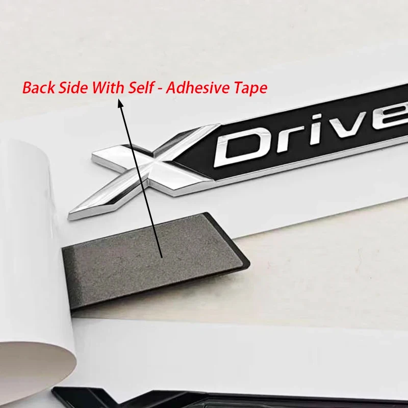 New 3D ABS Car Stying Logo XDrive X Drive Badge Sticker Rear Trunk Fender Side Emblem Auto Decoration Accessories