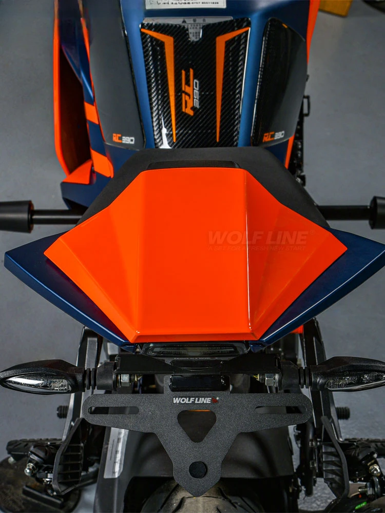 Cubierta trasera modificada adecuada para KTM RC390, carcasa de asiento de joroba, cubierta decorativa camelbak, 22-23