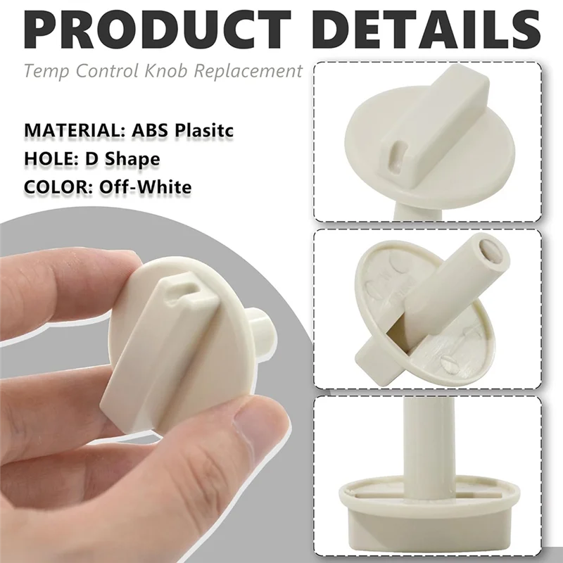 Quality Replacement Temp Control Knobs 2 PC For TPI63818002 Household Wall Heaters-A58E