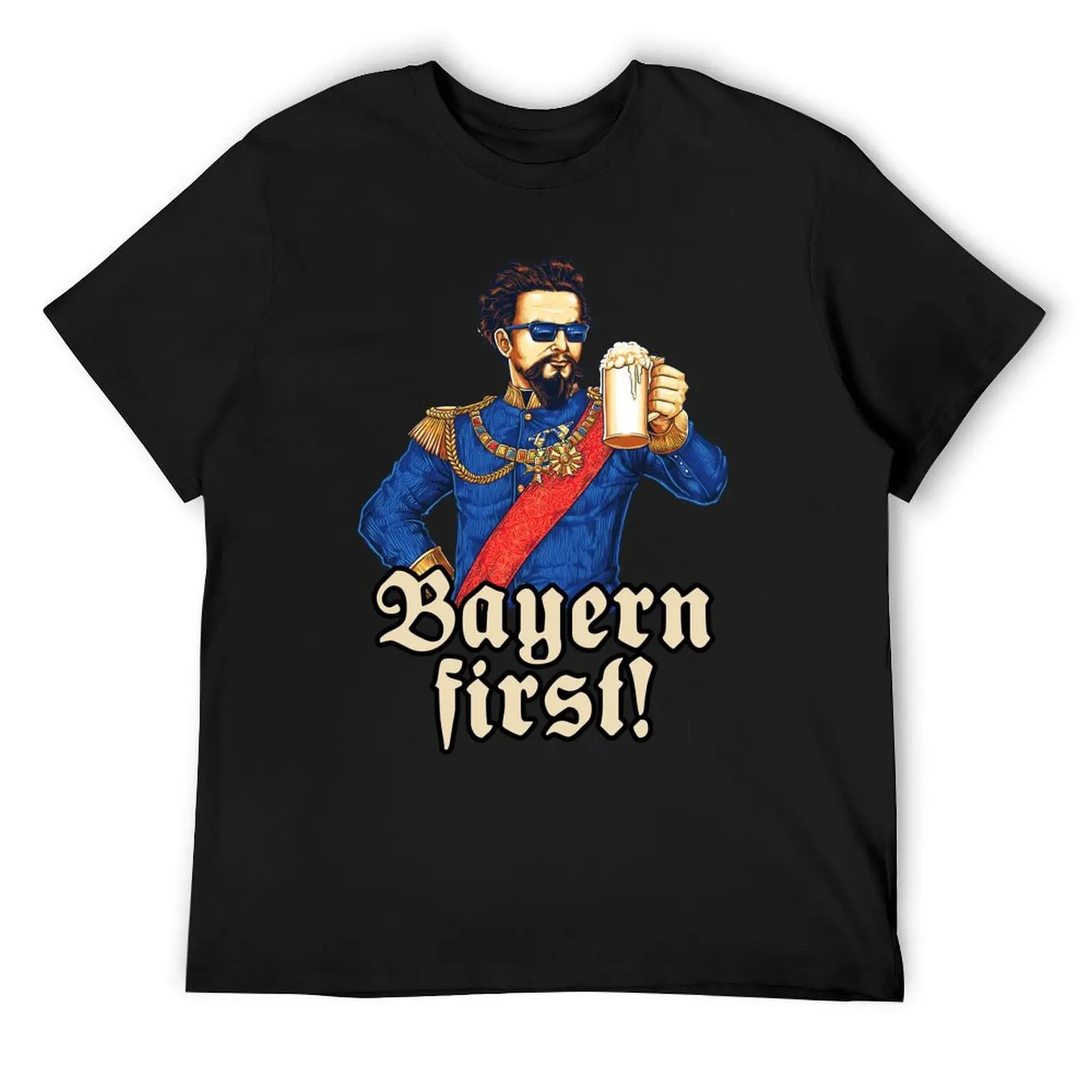 Bayern First -blauer K?nig Ludwig Bier T-Shirt Bayern T-Shirt blue archive anime stuff mens graphic t-shirts big and tall