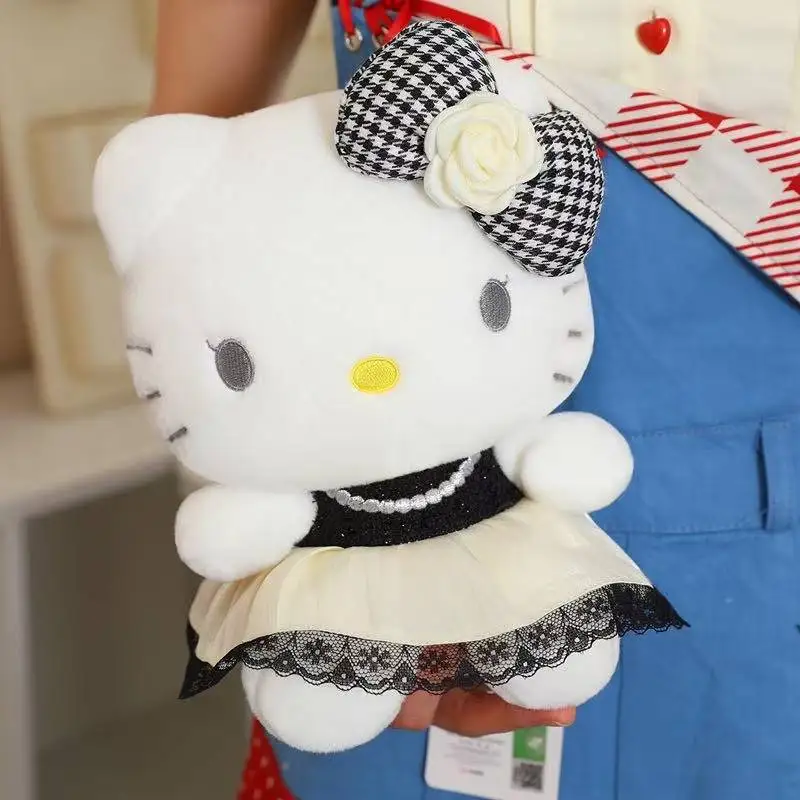 Latest socialite Hello Kitty backpack keychain pendant doll Kawaii stuffed plush toy figurine cartoon anime cute gift Christmas