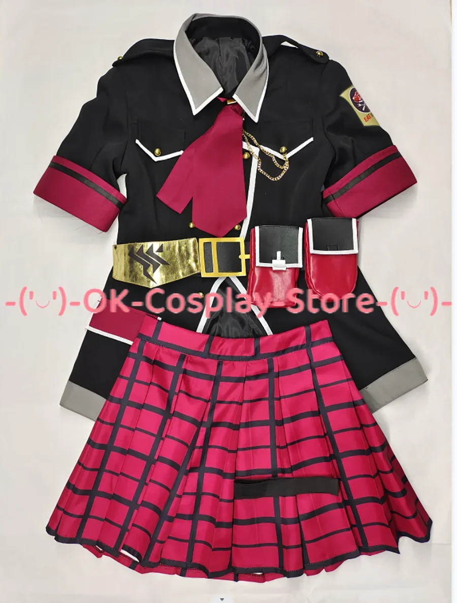 [Angepasst] Spiel Blau Archiv Akashi Junko Cosplay Kostüm Halloween Karneval Urlaub Party Uniformen Frauen Kleid Anzüge