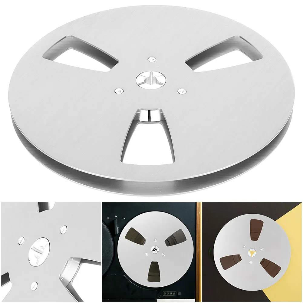 1/4 7 Inch Blank Tape Reel Aluminum Alloy Empty Tape Reel Recording Takeup Reel Replacement Opening Machine Part