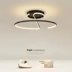 Living Room Lamp LED Chandeliers Indoor Lighting Light Fixture Kitchen Lustre Lamps White Chrome Lamp Fixture Home