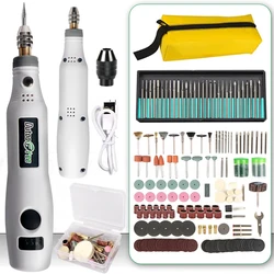 3 Speed USB Cordless Rotary Tool Dremel DIY Mini Drill Engraving Pen Electric USB Mini Wireless Drill With Accessories Set