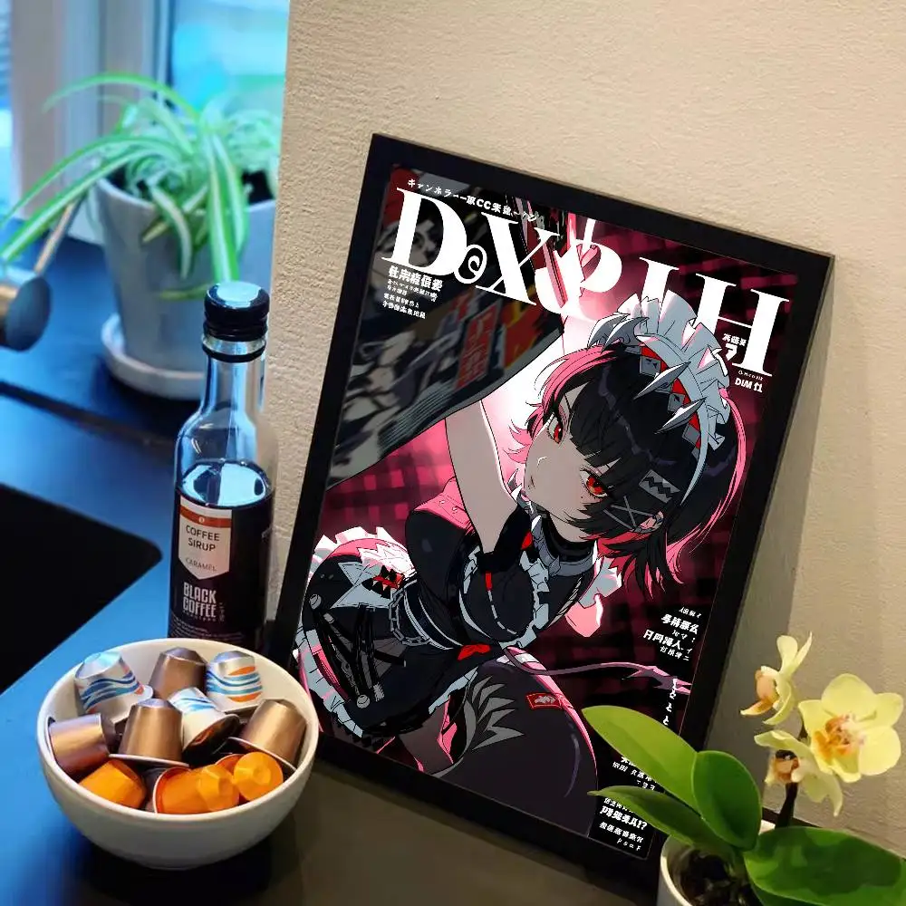 ملصقات Ellen Joe Game Zenless Zone Zero Anime Sticky HD جودة جدار الفن ملصقات ريترو لديكور غرفة Kawaii المنزلية