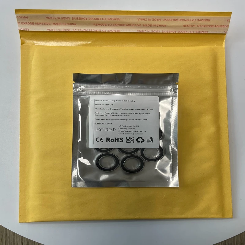 

10PCS S6801RS 12x21x5 mm Stainless Steel Bearing ABEC-7 High Quality 440C Thin Wall Bearings S608RS S623RS S6900RS S6700RS