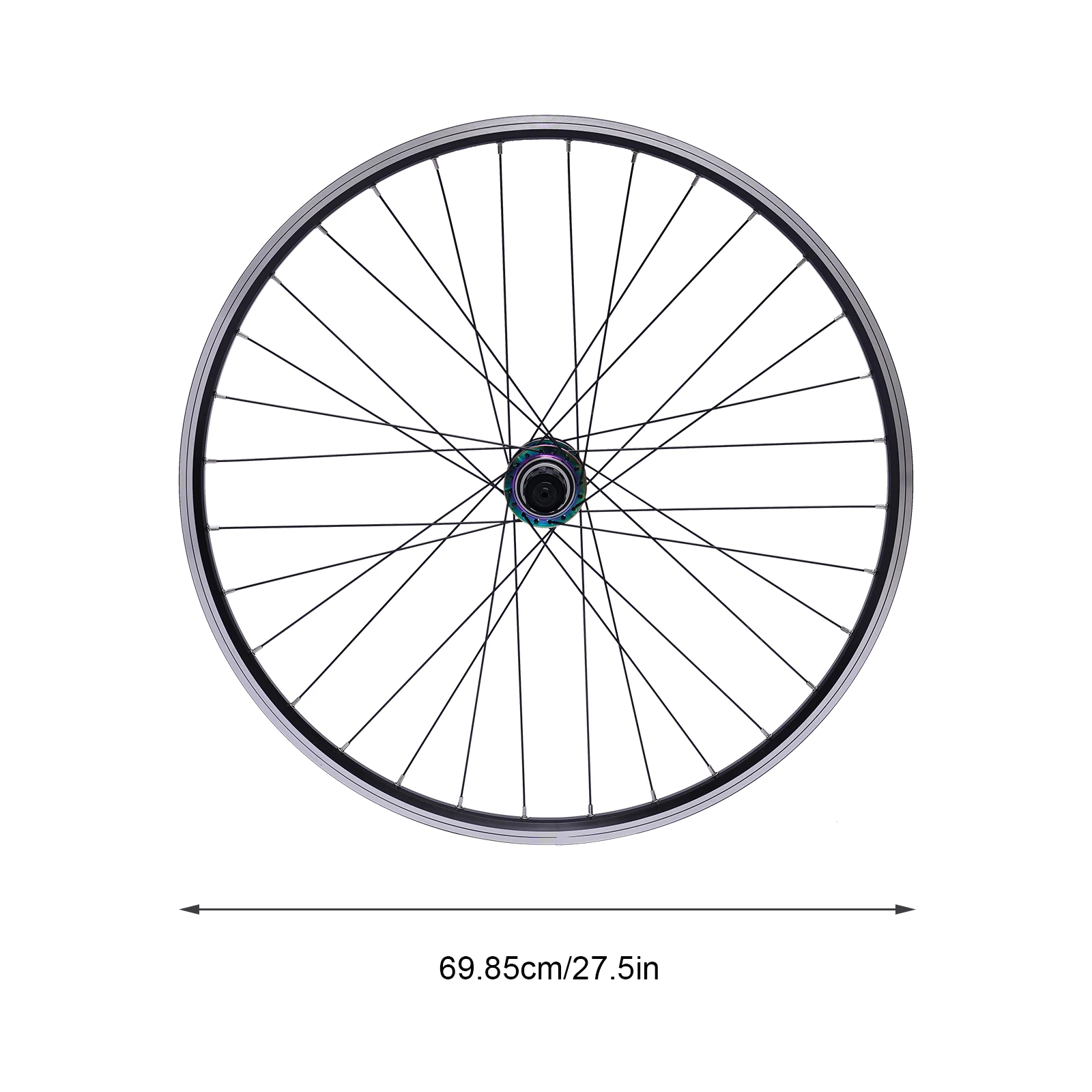 مجموعة عجلات الدراجة الجبلية 27.5 بوصة، فرامل قرصية بحافة من سبائك الألومنيوم عجلات MTB تناسب كاسيت 7-11 سرعات، عجلات أمامية وخلفية سريعة الإصدار