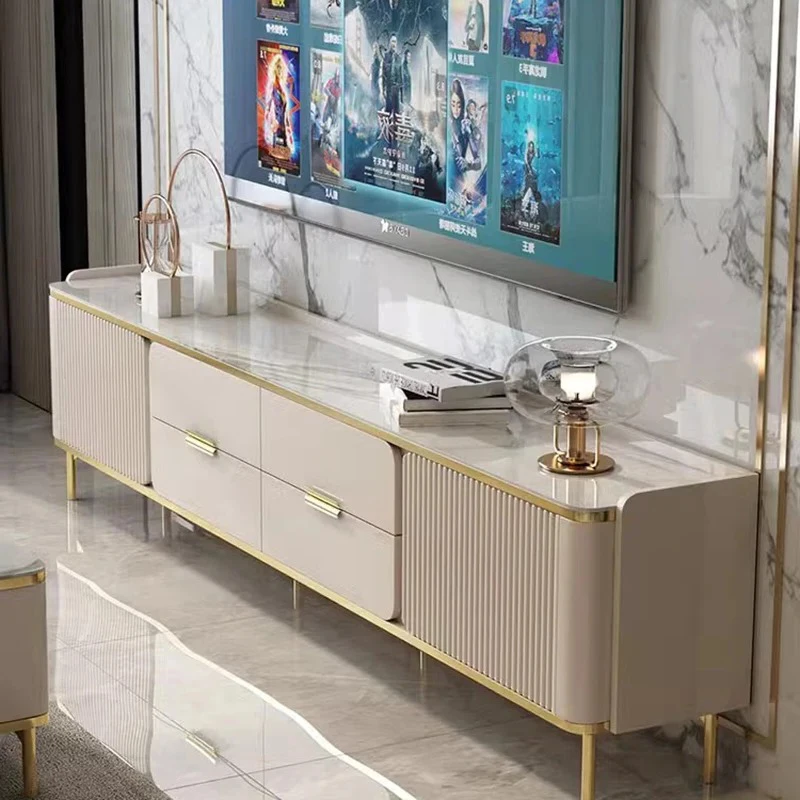 디자인 미니멀리즘 TV 콘솔 캐비닛 개성 단순하고 독특한 취향 TV 스탠드 중국 미학 가구 라운지 세트 가구