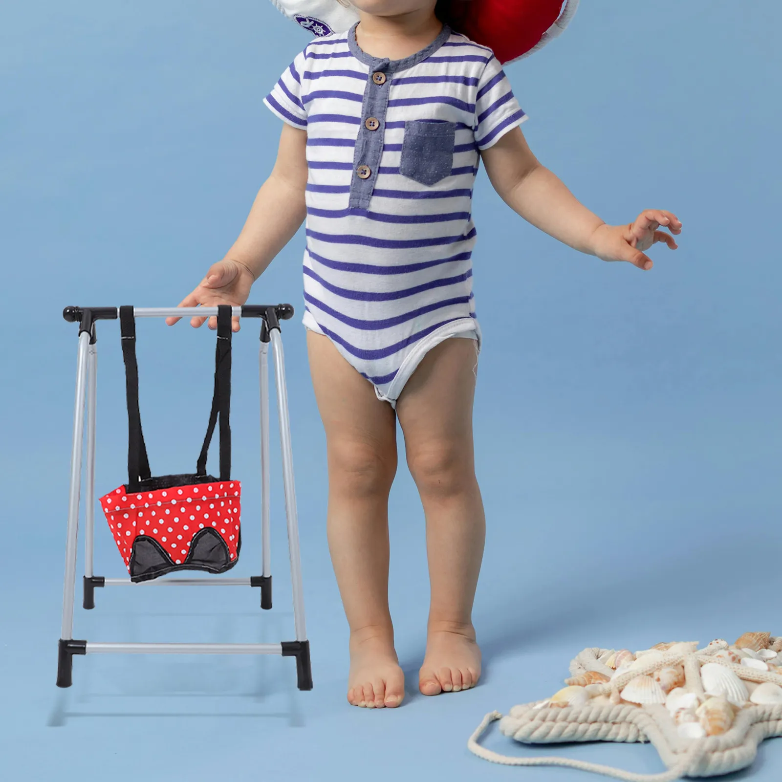 

Compact Lightweight Mini Hanging Chair Simulation Swing Role Play Prop for Kids Pretend Play Accessories Swings