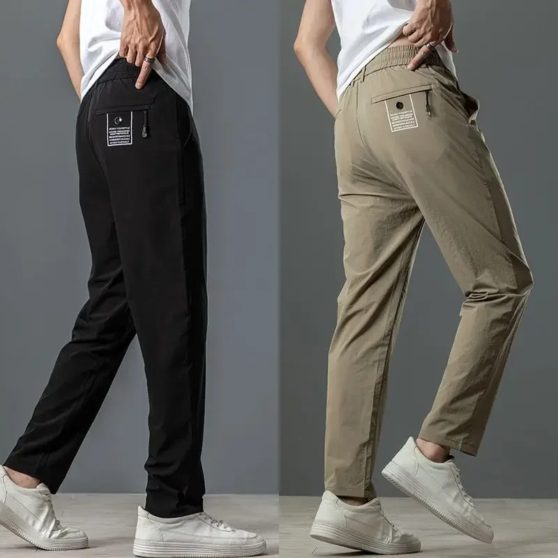 

Summer Loose Long Casual Pants Man Thin Baggy Trousers For Men High Quality Korean Style Stylish Hot Big Size Designer Y2k