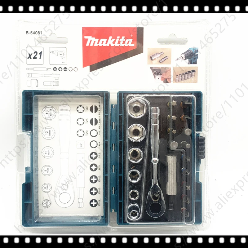 Professional Accessories set MAKITA Screwdriver Bits set Socket Wrenches nutsetter pack