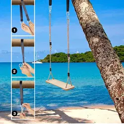 Children's Pine Wood Swing Indoor and Outdoor Swing Amusement Equipment Swing Frame
