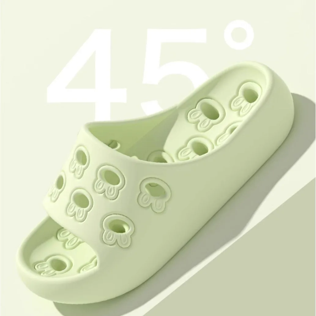 أحذية الحمام المنزلية المضادة للانزلاق عديمة الرائحة، صنادل منزلية داخلية للرجال، صنادل سريعة الجفاف للنساء #2