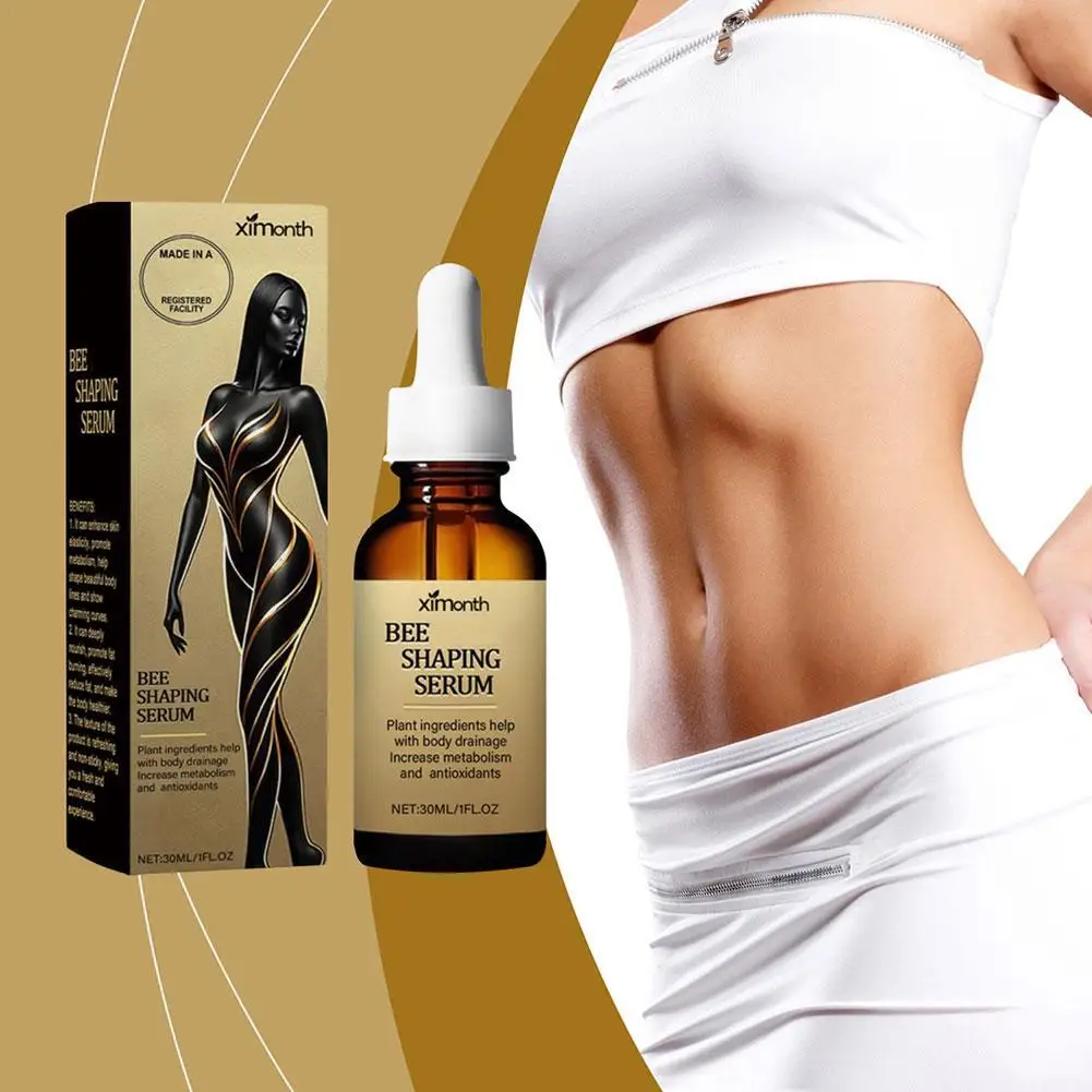 

30ml Bee Shaping Serum Lose Weight Essential Oil Thin Leg Waist Fat Burning Promote Circulation