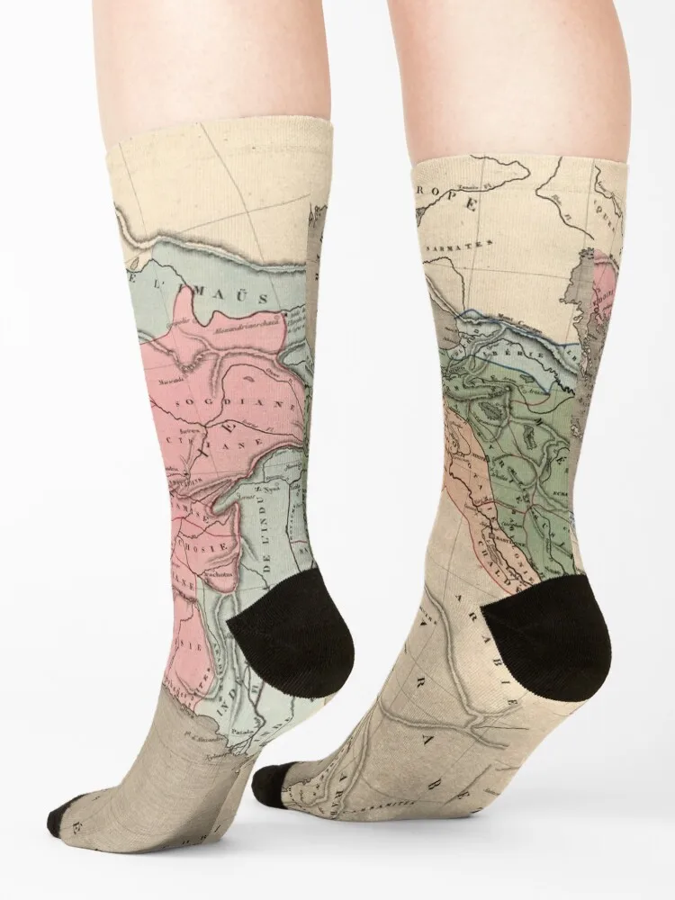 خمر ألكسندر خريطة الإمبراطورية العظمى (1838) الجوارب عدم الانزلاق هدية الكريسماس جوارب رياضية الجوارب للرجال والنساء