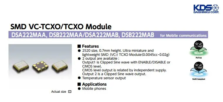 10pcs/lot DSA222MAB 1XXE38400BAA VCTCXO VC-TCXO 38.4M 38.4MHZ CMOS chips Electronic new