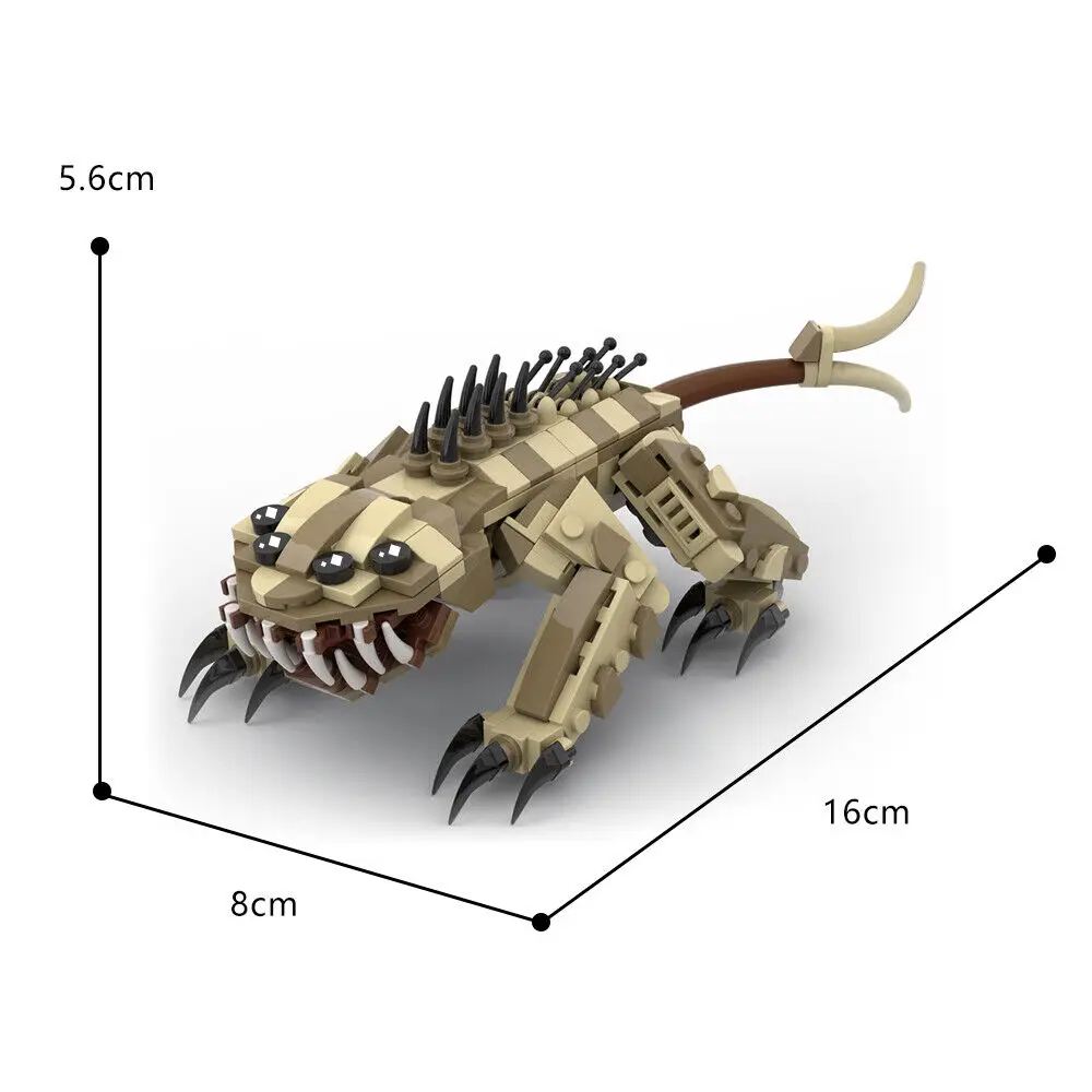 Nexu Beast Model Predatory Feline 346 Pieces from Sci-Fi Movie MOC Build