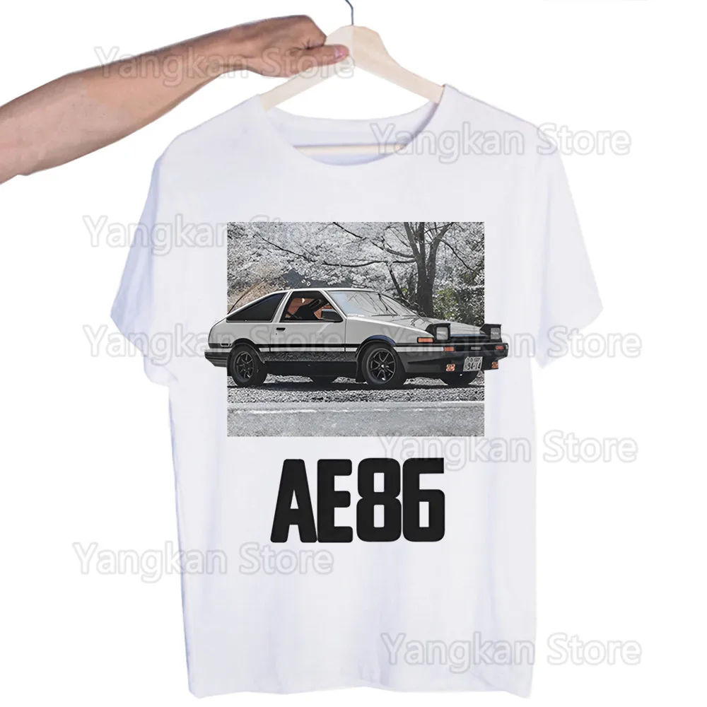 

Anime AE86 Initial D Manga Clothing Summer O-Neck Short Sleeve Printed Graphics Casual Plus Size T-Shirts Y2k Tops
