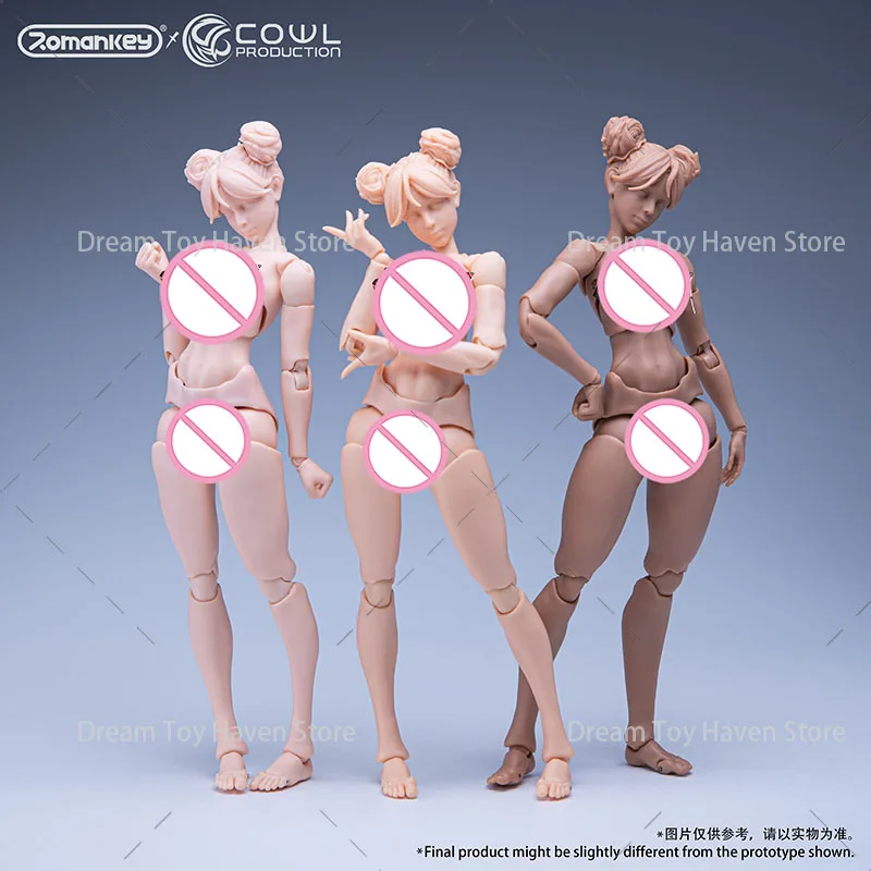 ‌ Romankey X COWL Originale Scala 1/12 Soldato Ragazza Anime ‌   Figura d'azione bambola articolata super flessibile da 6 pollici con corpo articolato