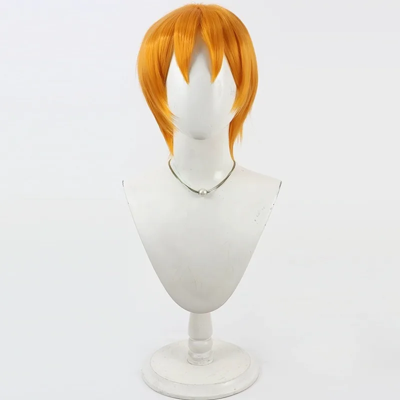 Pretty Rhythm Prism King Hayami Hiro Cosplay Wig Teased Crown Orange Yellow Heat Resistant Synthetic Hair Con Event Party Wig