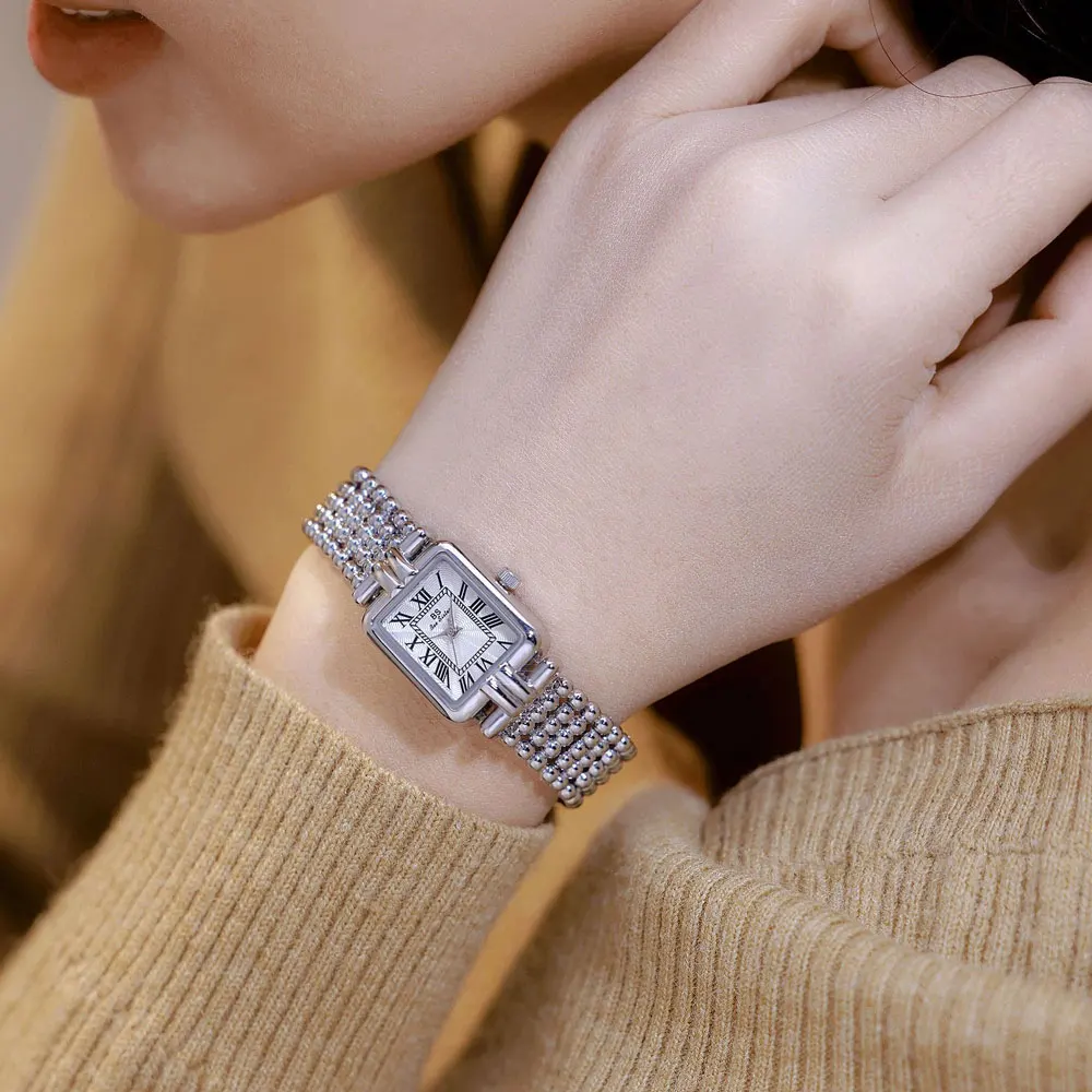 NEW Ladies Watches Fashion Gold Bracelet Women Luxury  Vintage Quartz Watches Simple Square Dial Female Dress Gifts Waterproof