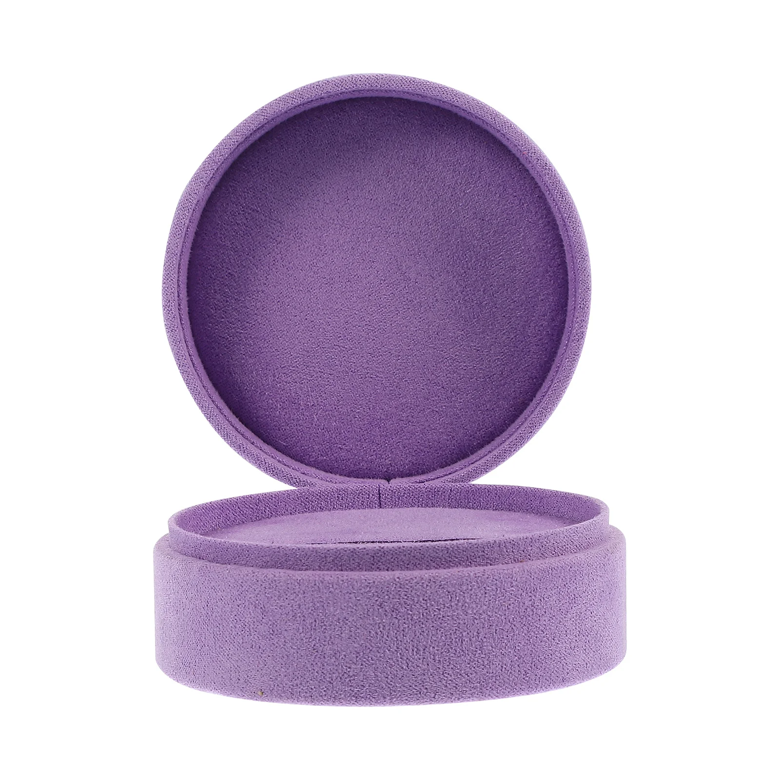 

Round Ring Jewelry Box Sturdy Practical Display Case with Soft Pillow Protecting Rings Necklaces Storage Gift Box