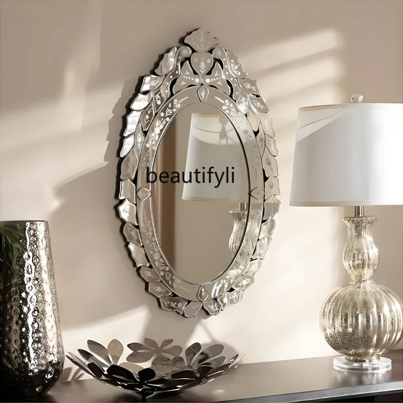 

A17 Folding, household, vanity mirror, desktop decoration simple aging mirror