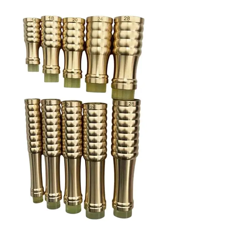 Universal Fit Brass Hiking Pole Replacement Tip 1Pcs 14-28mm Non-Slip Cane Crutch Leg Feet for Outdoor Travel Hiking