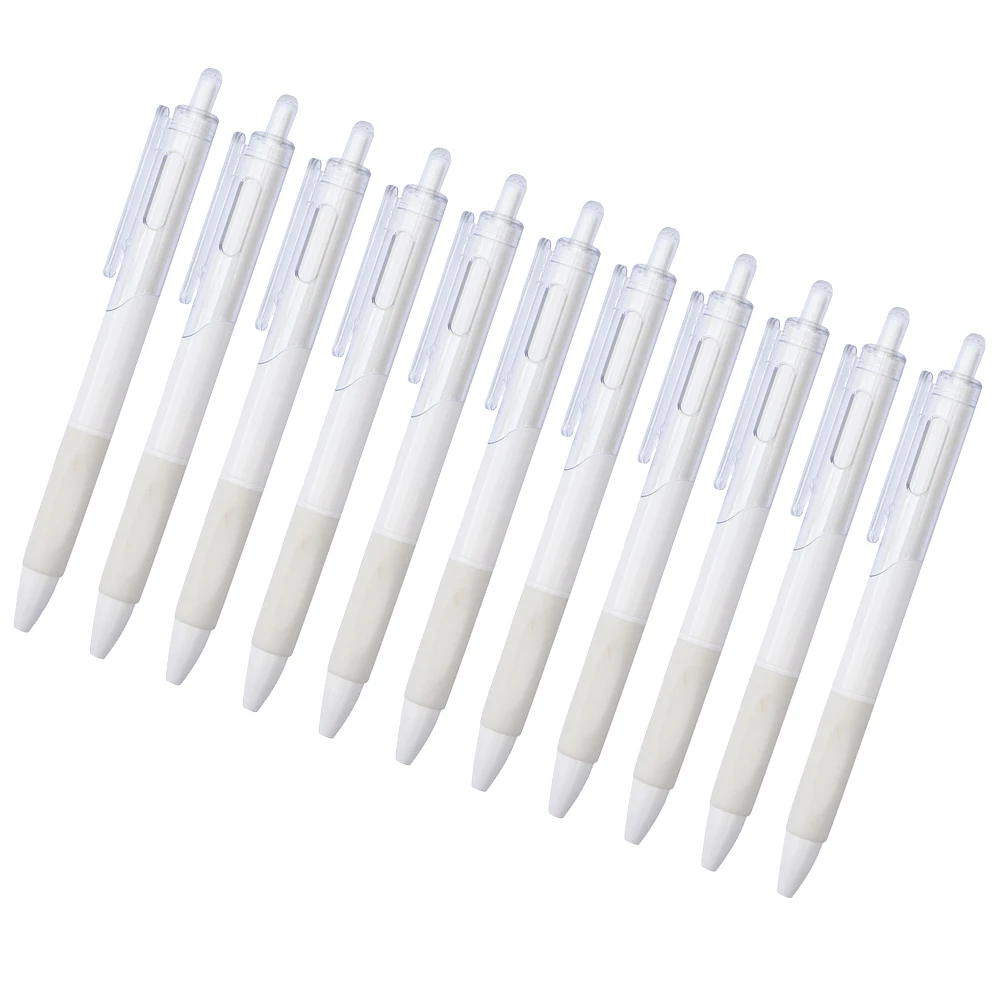 

10pcs 0.5Mm Fine Tip Gel For Office School Household Smooth Writing Student Accessory Press Black Signing Pens Universal Work