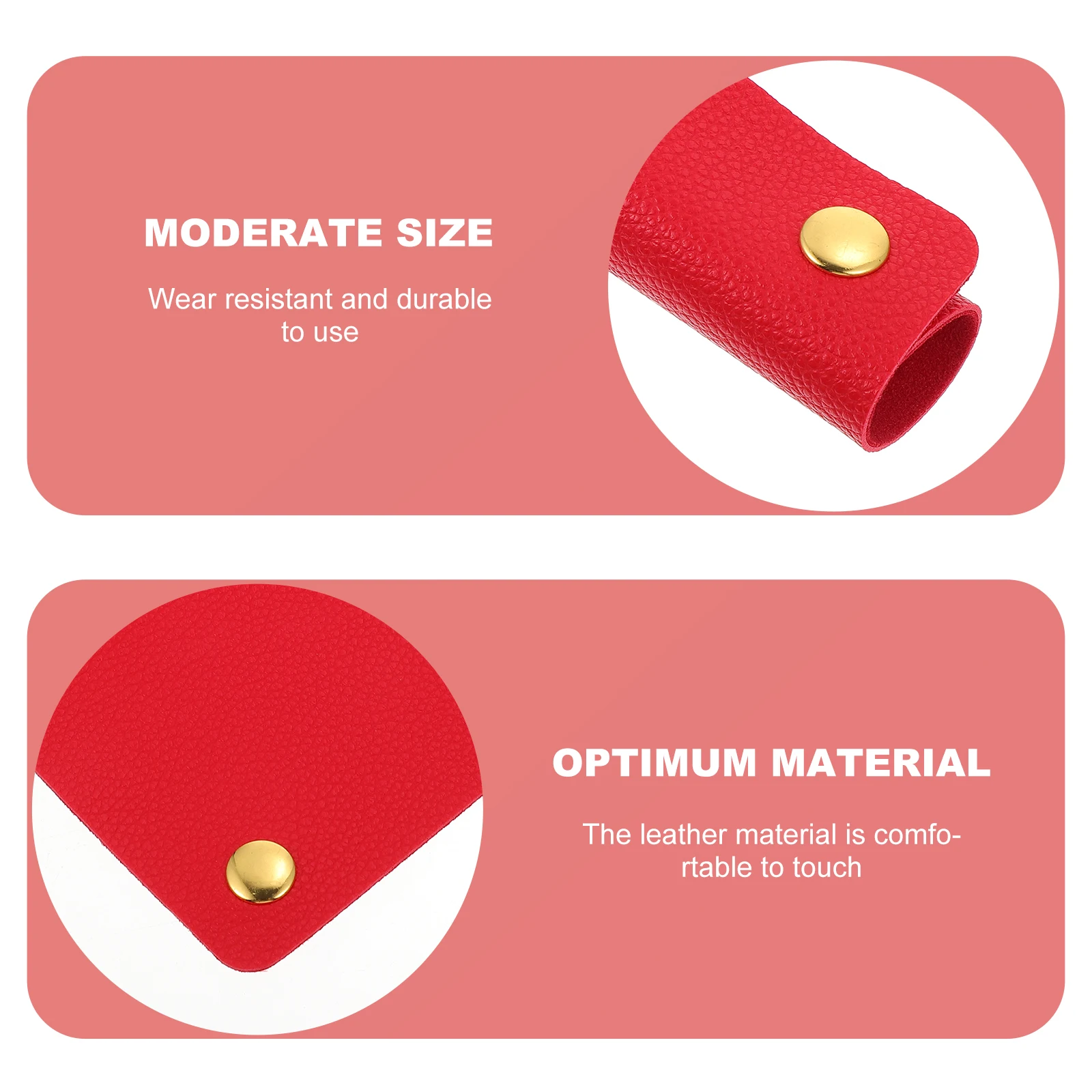 

2 Pcs Protective Case Decompression Belt Shopping Cover Pu Handbag Handle Protector