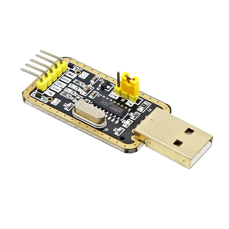 CH340 Module Instead of PL2303 , CH340G RS232 to TTL Module Upgrade USB to Serial Port in Nine Brush Small Plates Golden DIY