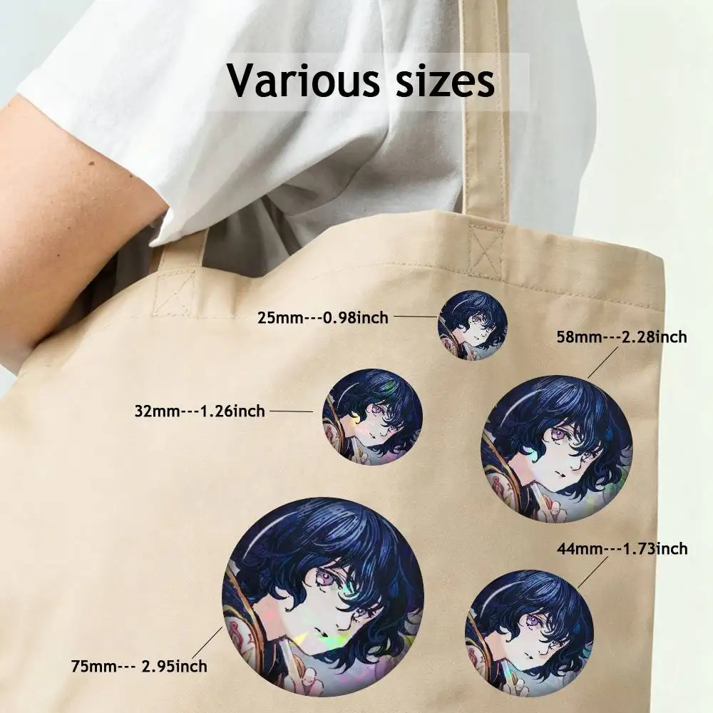 Anime Character Badges 25 32 44 58 75 Mm Round Pin Bag Decor Qifrey Agott Coco Olruggi Collect Friends Gifts Brooch Souvenir