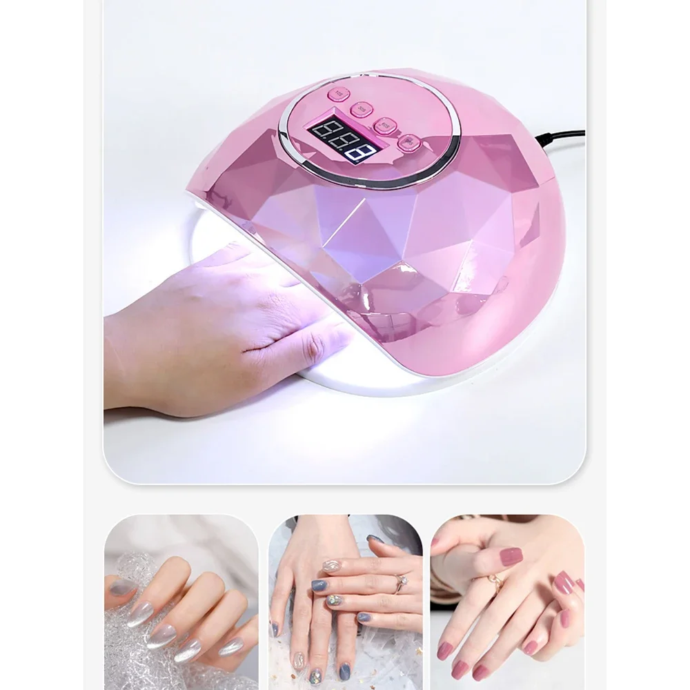 สีสัน UV LED โคมไฟเล็บเจลมืออาชีพเครื่องเป่าเล็บ 86W 4 การตั้งค่าจับเวลา Quick Drying โคมไฟเล็บเครื่องมือ